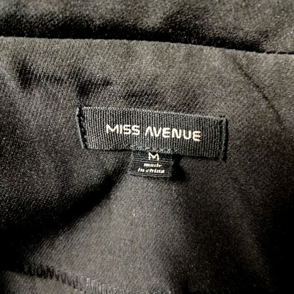 Womens Miss Avenue Black Blazer M Lightweight Polyester Spandex Elastano - Picture 3 of 5